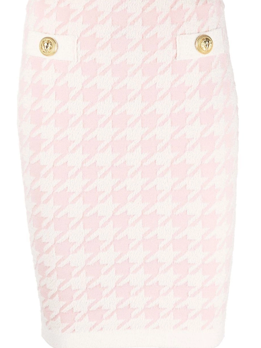 Cheap pattern houndstooth Women skirt mini Versace 0813